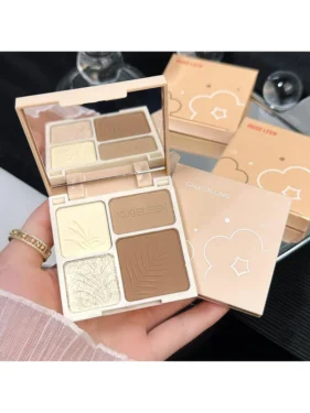 Shein - 4 Color Matte Contour Highlighter Powder Palette