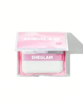 Shein Sheglam - Mattifying Blot Papers With Puff And Mirror 50 Pcs-Rose Portable Oil Control Film Absorb Excess Oil Makeup Friendly