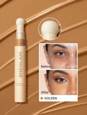 Shein Sheglam - Complexion Boost Concealer-Golden Sponge-Head Applicator Matte Liquid Concealer