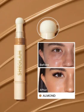 Shein Sheglam - Complexion Boost Concealer-Almond Sponge-Head Applicator Matte Liquid Concealer