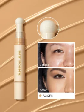 Shein Sheglam - Complexion Boost Concealer-Acorn Sponge-Head Applicator Matte Liquid Concealer
