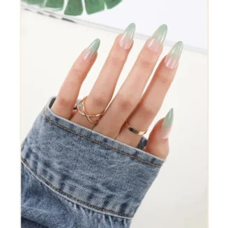 Shein - 24Pcs Ombre Fake Nail & 1Sheet Tape & 1Pc Nail File