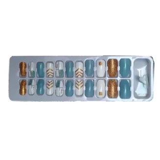Beauty Tools- French Nails - Designed Stick on Nails (CWB) 22pcs