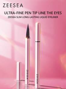 Shein - Long-Lasting Liquid Eyeliner Waterproof Anti Halo Dyeing Quick Drying Eyeliner 01 Black