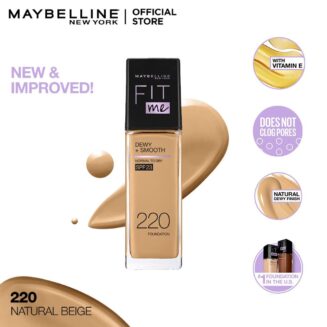 Maybelline Fit Me Dewy+Smooth Foundation 220 Natural Beige 30ml