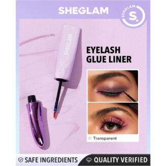 Shein Sheglam - All Eyes on you Eyelash Glue Liner-Clear Waterproof Liquid False Eyelash Glue Long Lasting Sweatproof Clear Eyeliner Pro Eye Make Up