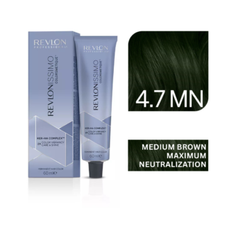 Revlon - Revlonissimo Colorsmetique™ Professional Hair Color - 4.7 Mn Medium Brown Maximum Neutralization