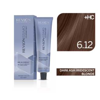 Revlon - Revlonissimo Colorsmetique™ Professional Hair Color - High Coverage 6.12 - Dark Ash Iridescent Blonde