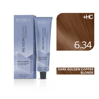 Revlon - Revlonissimo Colorsmetique™ Professional Hair Color - High Coverage 6.34 - Dark Golden Copper Blonde