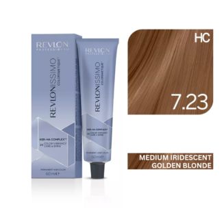Revlon - Revlonissimo Colorsmetique™ Professional Hair Color - High Coverage 7.23 - Medium Iridescent Golden Blonde