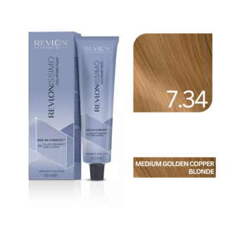 Revlon - Revlonissimo Colorsmetique™ Professional Hair Color - 7.34 Medium Golden Copper Blonde