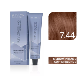 Revlon - Revlonissimo Colorsmetique™ Professional Hair Color - 7.44 Medium Intense Copper Blonde