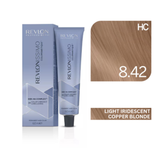 Revlon - Revlonissimo Colorsmetique™ Professional Hair Color - High Coverage 8.42 - Light Iridescent Copper Blonde