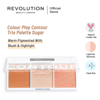 Makeup Revolution- Colour Play Contour Trio Palette Sugar
