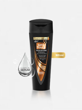 Set And Touch Rich Black Shine Shampoo 180Ml