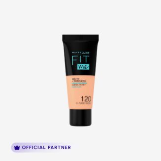 Maybelline New York Fit Me Matte & Poreless Liquid Foundation 18Ml Mini Tube - 120 Classic Ivory - For Normal To Oily Skin