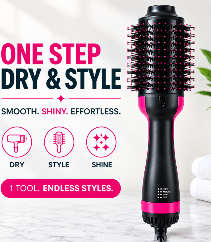 One-Step Dry & Style Brush Ad One-Step Dry & Style Brush Ad
